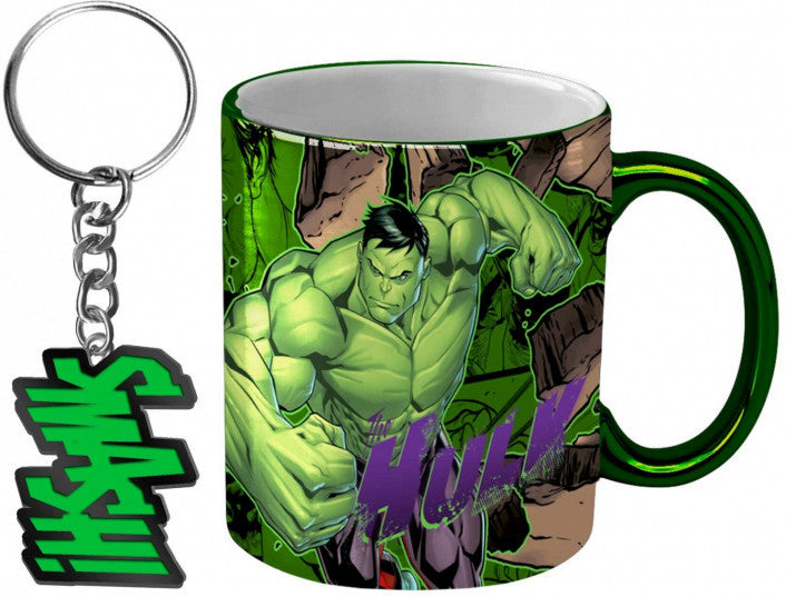 Coffee Mug and Keyring Pack Marvel Hulk