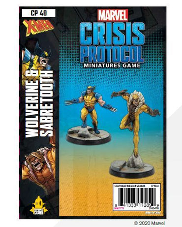 Marvel Crisis Protocol Miniatures Game Wolverine & Sabertooth