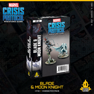 Marvel Crisis Protocol Miniatures Game Blade and Moon Knight