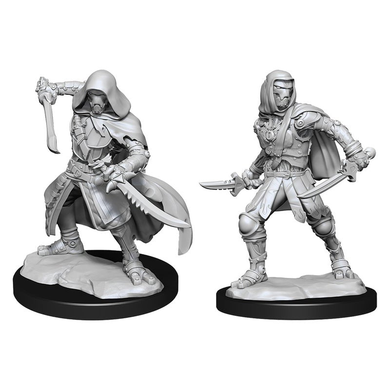 Miniature - D&D - Unpainted Warforged Rogue
