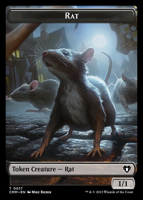 Treasure // Rat Double-Sided Token [Commander Masters Tokens]