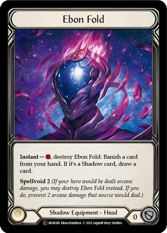 Ebon Fold (Rainbow Foil) [U-MON188-RF] Unlimited Rainbow Foil