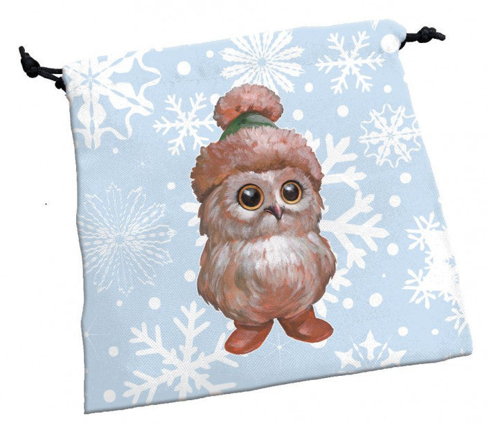 Deluxe Dice Bag - Festive Owls