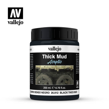 Vallejo Diorama Effects Black Thick Mud 200ml