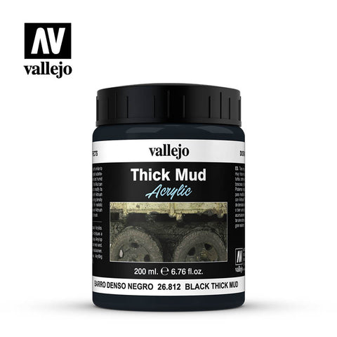 Vallejo - Diorama Effects - Black Thick Mud 200ml
