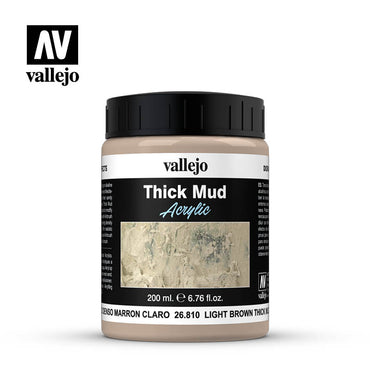 Vallejo Diorama Effects Light Brown Thick Mud 200ml