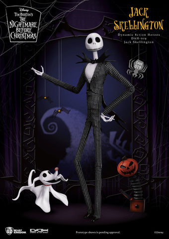 Beast Kingdom Dynamic Action Heroes The Nightmare Before Christmas Jack Skellington and Zero