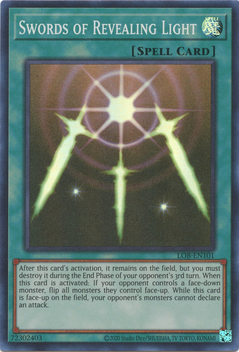 Swords of Revealing Light [LOB-EN101] Super Rare