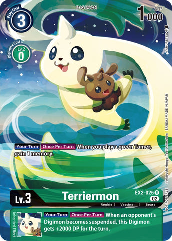 Terriermon [EX2-025] (Digimon Illustration Competition Promotion Pack) [Digital Hazard Promos]