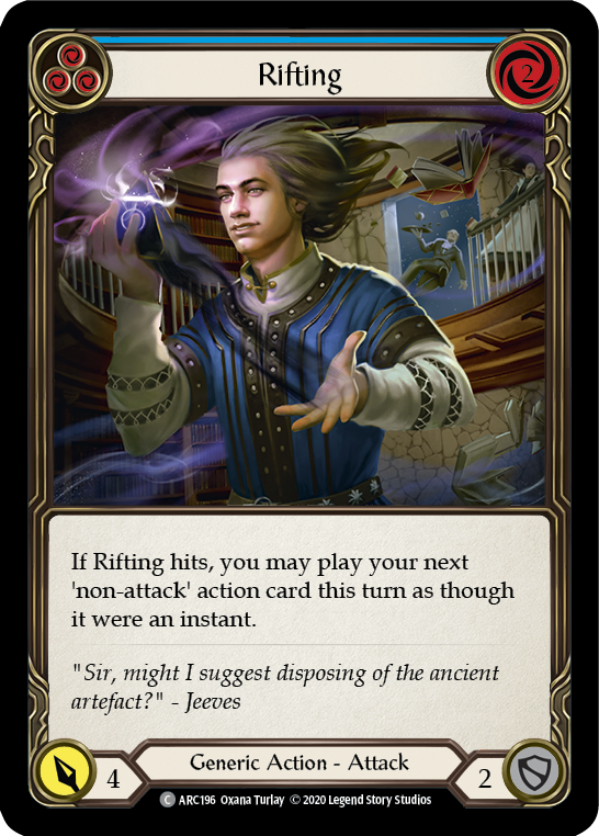 Rifting (Blue) [ARC196] Unlimited Rainbow Foil