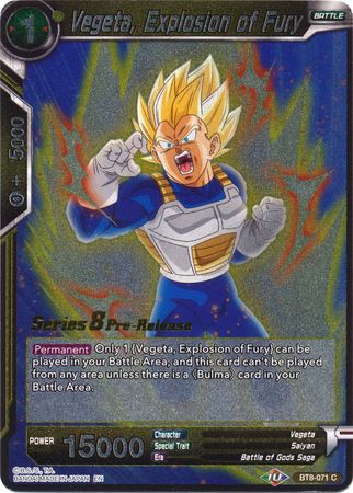 Vegeta, Explosion of Fury [BT8-071_PR]