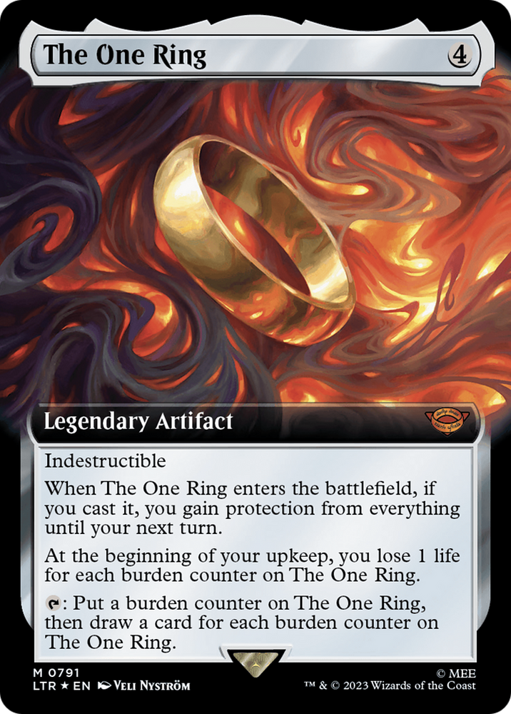 The One Ring (Extended Art) (Surge Foil) [The Lord of the Rings: Tales of Middle-Earth]