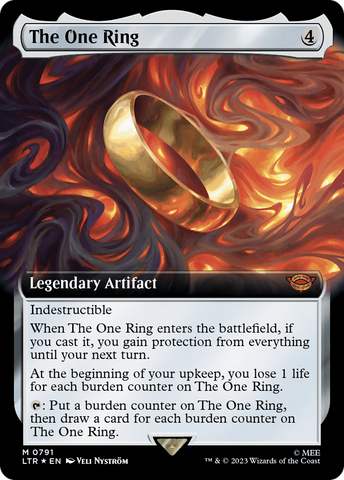 The One Ring (Extended Art) (Surge Foil) [The Lord of the Rings: Tales of Middle-Earth]