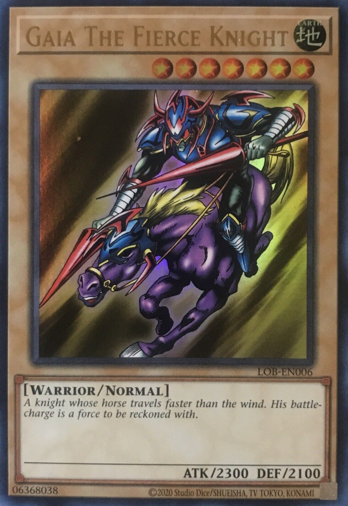 Gaia The Fierce Knight [LOB-EN006] Ultra Rare