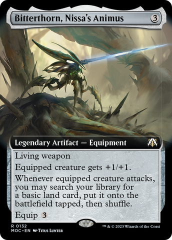 Bitterthorn, Nissa's Animus (Extended Art) [March of the Machine Commander]