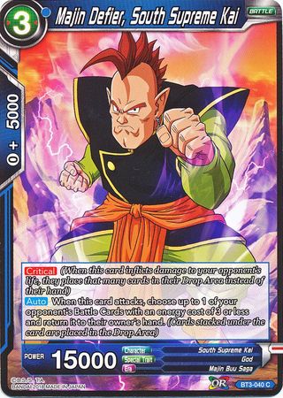 Majin Defier, South Supreme Kai [BT3-040]