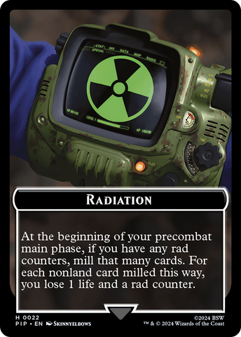 Radiation // Human Soldier Double-Sided Token [Fallout Tokens]