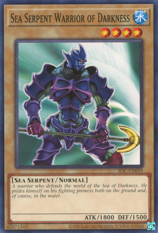 Sea Serpent Warrior of Darkness [IOC-EN059] Common