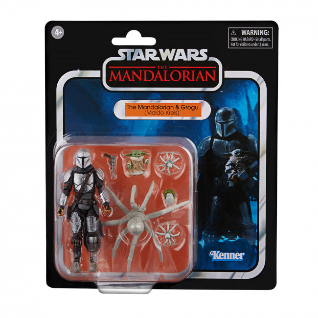 Star Wars The Vintage Collection The Mandalorian & Grogu (Maldo Kreis), 3.75-Inch-Scale Star Wars: The Mandalorian Actions Figure