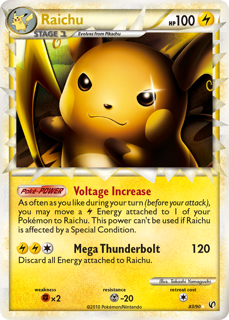 Raichu (83/90) [HeartGold & SoulSilver: Undaunted]