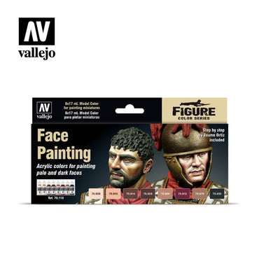 Vallejo Model Colour AV70119 Face Painting Set (8) by Jaume Ortiz