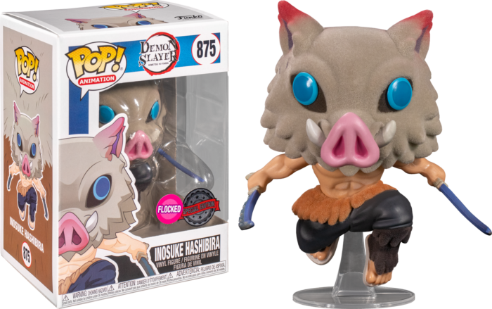 Demon Slayer - Funko Pop! Vinyl - Inosuke Hashibira Special Edition FLOCKED (875)
