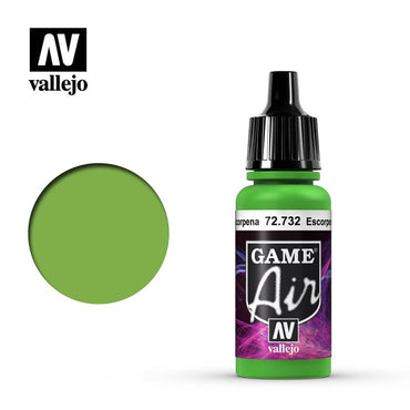 Vallejo 72732 Game Air Scorpy Green 17 ml Acrylic Airbrush Paint