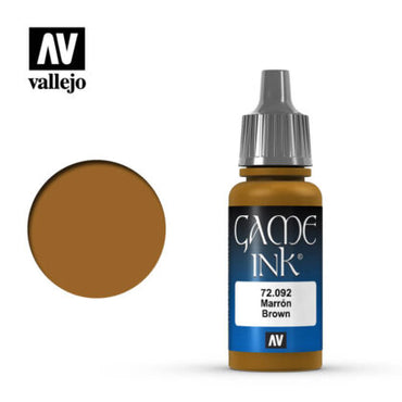 Vallejo 72092 Game Colour Ink Brown 17 ml Acrylic Paint