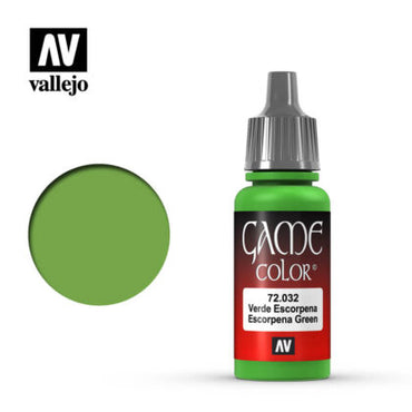 Vallejo 72032 Game Colour Scorpy Green 17 ml Acrylic Paint