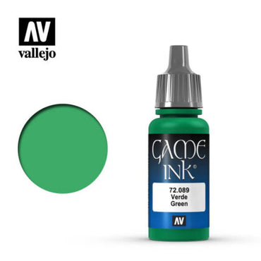 Vallejo 72089 Game Colour Ink Green 17 ml Acrylic Paint