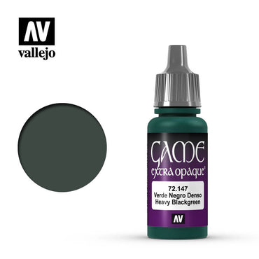 Vallejo 72147 Game Colour Extra Opaque Heavy Blackgreen 17 ml Acrylic Paint