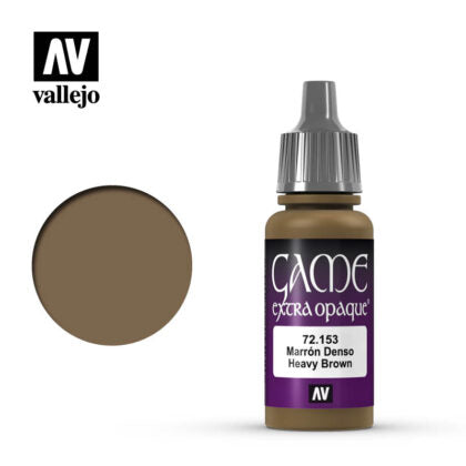 Vallejo - Game Colour - Extra Opaque - Heavy Brown 17 ml