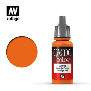 Vallejo 72008 Game Colour Orange Fire 17 ml Acrylic Paint