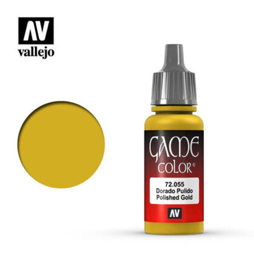 Vallejo 72055 Game Colour Polished Gold 17 ml Acrylic Paint