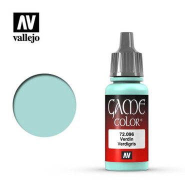 Vallejo 72096 Game Colour Verdigris Glaze 17 ml Acrylic Paint