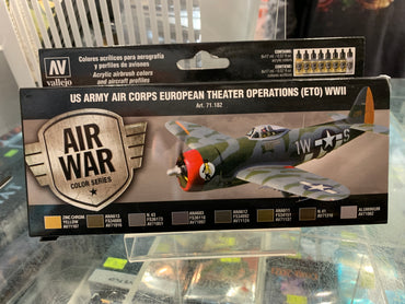 Vallejo 71182 Model Air US Army Air Corps European Theater Op (ETO) WWII Colour Acrylic Paint Set