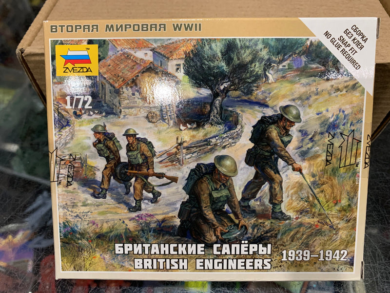 Zvezda 6219 1/72 British Engineers Plastic Model Kit