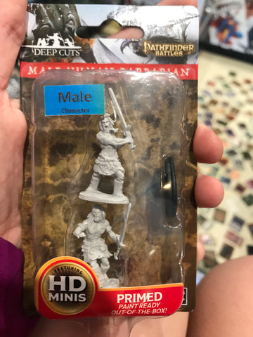 Miniature - Male Human Barbarian