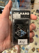 Dice Metal MTG D20 Shiny Silver W/ Black