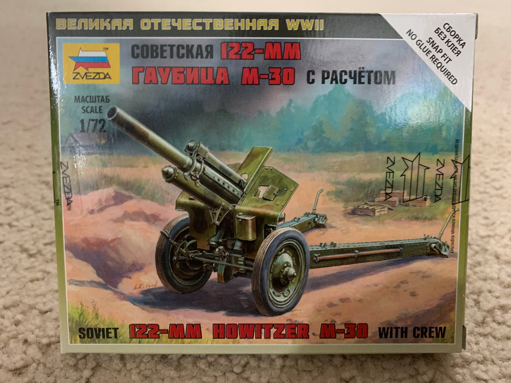 Zvezda 6122 1/72 Soviet M-30 Howitzer Plastic Model Kit