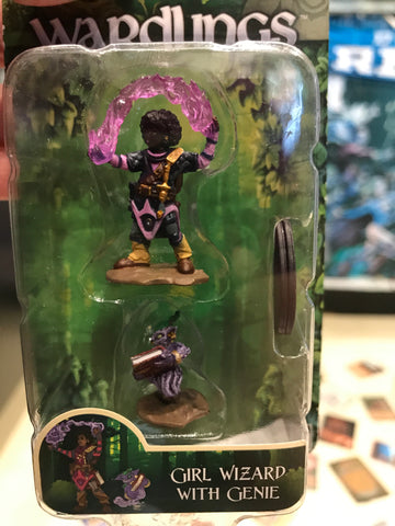 Miniature - Wardlings Girl Wizard W Genie