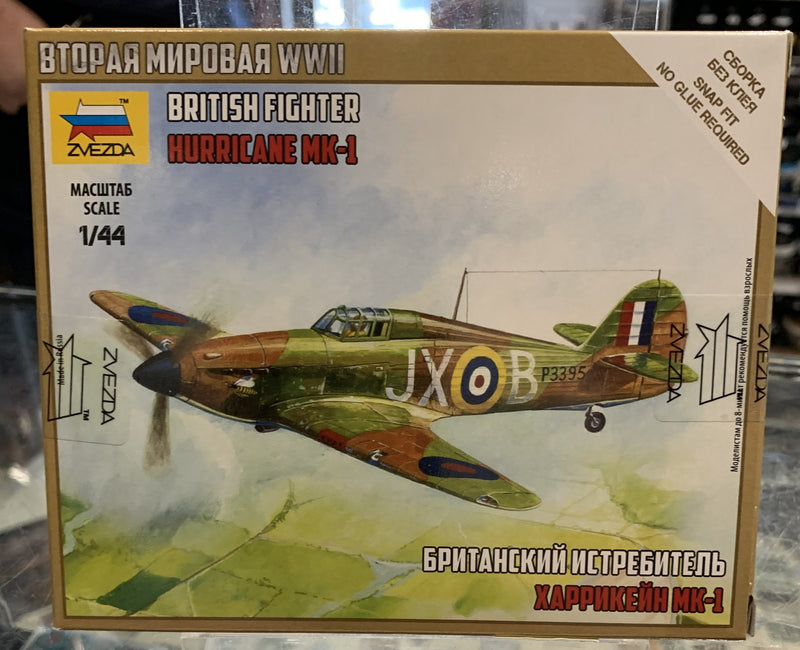 Zvezda 6173 1/144 British Fighter "Hurricane Mk-1" Plastic Model Kit