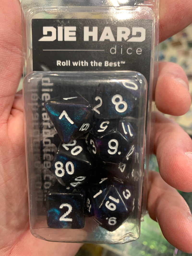 Die Hard Dice Polymer RPG Polyhedral Set - Moonstone Dreamwalker