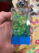 Chessex D7-Die Set Dice Nebula Spring White (7 Dice in Display)