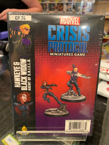 Marvel Crisis Protocol Miniatures Game Hawkeye & Back Widow