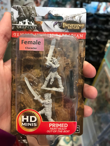 Miniature - Female Human Barbarian