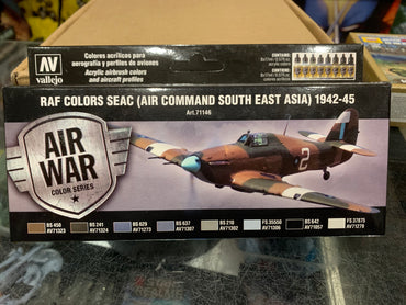 Vallejo 71146 Model Air RAF & FAA SEAC (Air Command South East Asia) 1942-45 8 Acrylic Paint Set