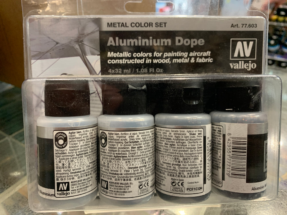 Vallejo Metal Colour Set - Aluminium Dope