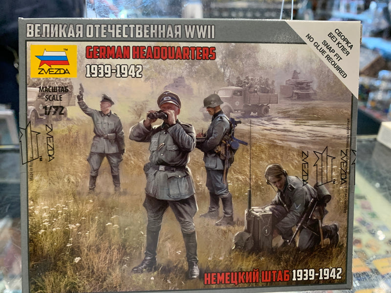 Zvezda 6133 1/72 German HQ WWII Plastic Model Kit