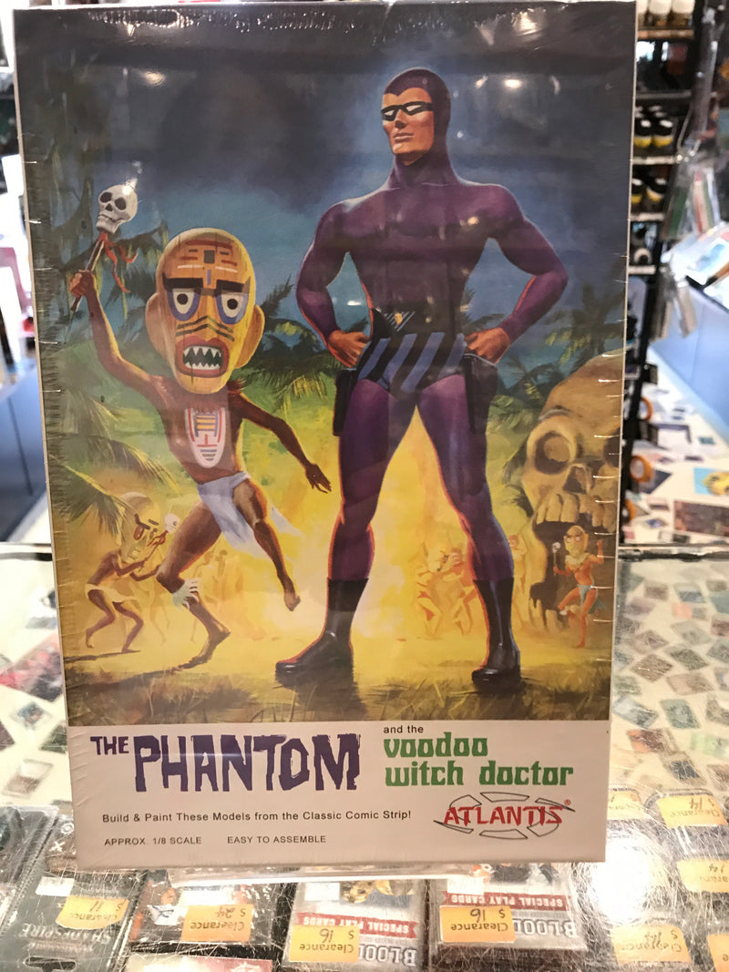 Atlantis H3004 1/8 The Phantom and the Voodoo Witch Doctor Plastic Model Kit